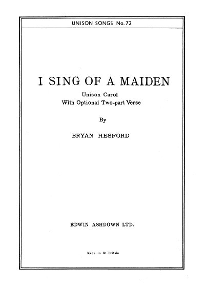 I Sing Of A Maiden (Chpa)