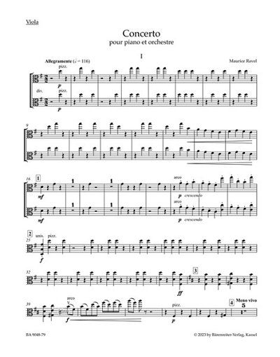 M. Ravel: Concerto, KlavOrch (Vla)