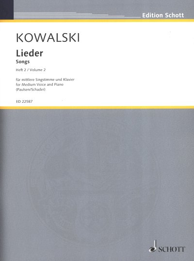 Kowalski, M.: Lieder Band 2, GesMKlav