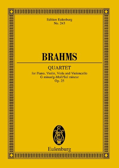 J. Brahms: Quatuor avec piano Sol mineur