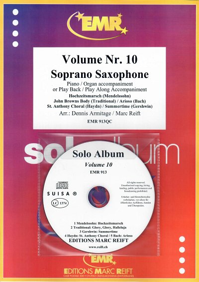 D. Armitage: Solo Album Volume 10, SsaxKlav/Org (+CD)