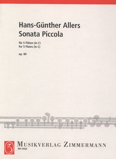 H. Allers: Sonata piccola für 5 Flöten in C op. 80