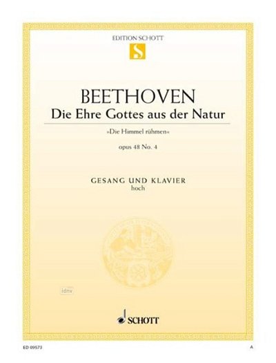 L. v. Beethoven: Die Ehre Gottes aus der Natur op., GesHKlav