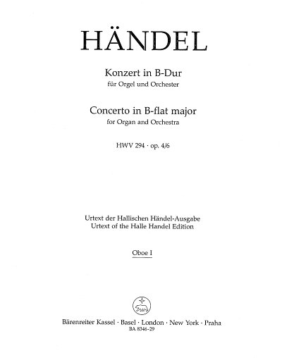 G.F. Haendel: Konzert in B-Dur (Ob1)