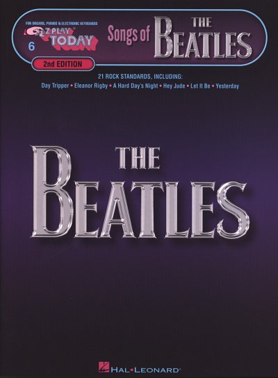 Beatles: E-Z Play Today 6: Songs of The B, Ky/Klv/Eo;Gs (SB)