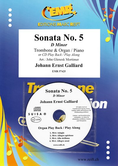 J.E. Galliard: Sonata No. 5, PosKlv/Org (+CD)