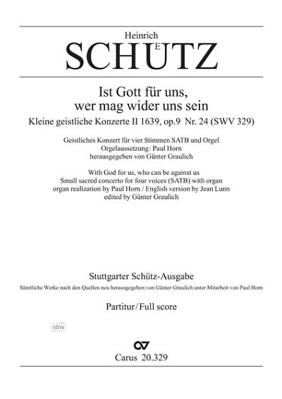 DL: H. Schütz: Ist Gott für uns SWV 329 (1639) (Part.)