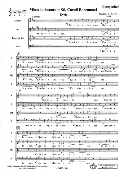 M. Filke: Missa G-Dur op 80 (Chpa)