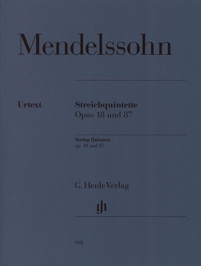 F. Mendelssohn Barth: Streichquintette op. 18, 5Str (Stsatz)