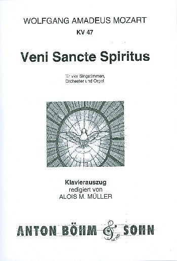W.A. Mozart: Veni sancte spiritus KV47, GchKlav (Part.)