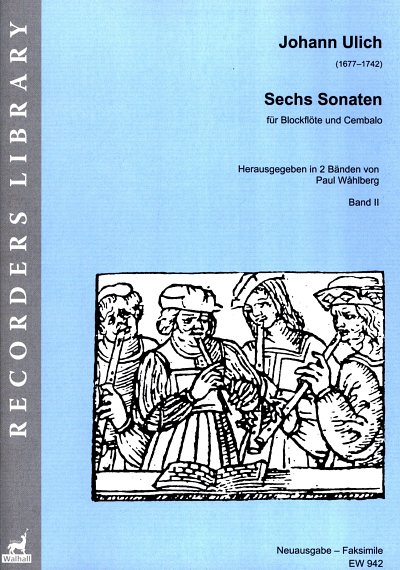 6 Sonaten Band 2 (Nr.4-6), Sopranblockfloete, Klavier