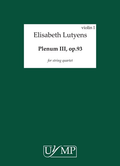 E. Lutyens: Plenum III Op.93, 2VlVaVc (Stsatz)