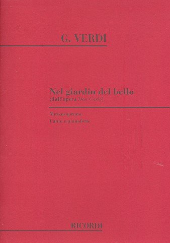 G. Verdi: Don Carlo: Canzone Del Velo, GesKlav