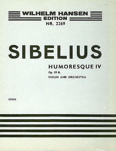 J. Sibelius: Humoresque IV Op. 89b, VlStro (Part.)