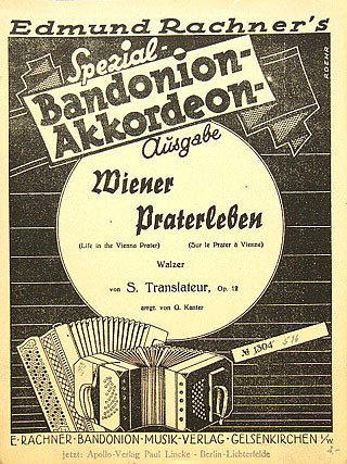 Translateur S. / Kanter G.: Wiener Praterleben Op 12