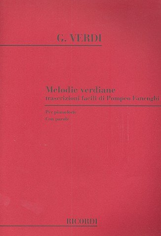 G. Verdi: Melodie Verdiane, Klav