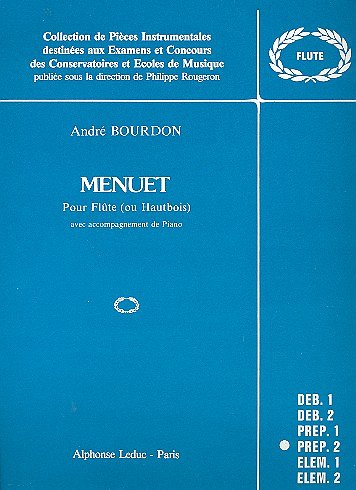 A. Bourdon: Menuet, Fl/ObKlav (KlavpaSt)