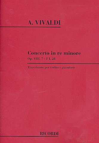A. Vivaldi: Concerto in Re minore per Violino, , VlKlav (KA)