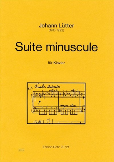 J. Lütter: Suite minuscule, Klav (Part.)