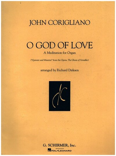 J. Corigliano: O God of Love, Org