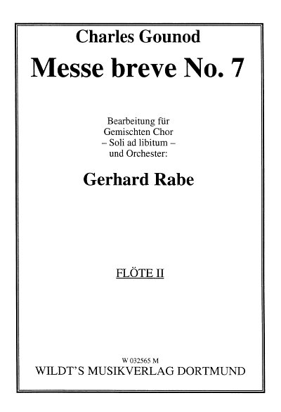 AQ: C. Gounod: Messe Breve 7 C-Dur, GchOrch (Fl2) (B-Ware)