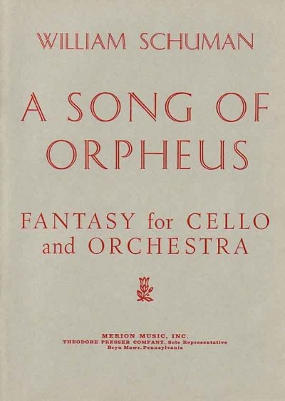 S. William: A Song Of Orpheus, Orch (Part.)