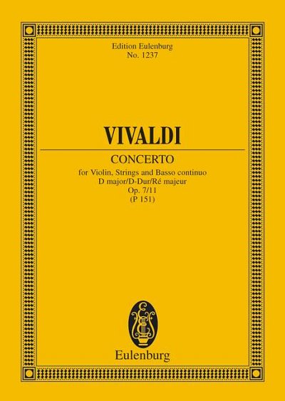 DL: A. Vivaldi: Concerto D-Dur, VlStrBc (Stp)