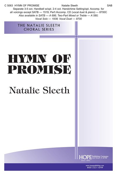N. Sleeth: Hymn of Promise, Gch3;Klv (Chpa)