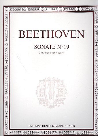 L. v. Beethoven: Sonate n°19 en sol min. Op.49 n°1, Klav