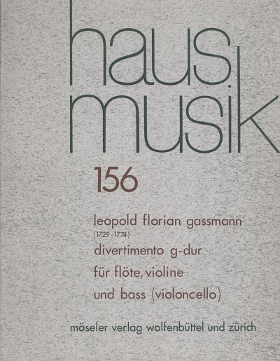 F.L. Gassmann y otros.: Divertimento G-Dur
