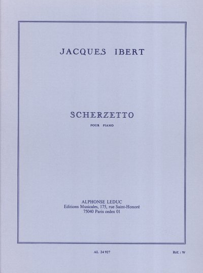 J. Ibert: Scherzetto For Piano, Klav