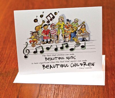Beautiful Music, Beautiful Children Notecards, Ch