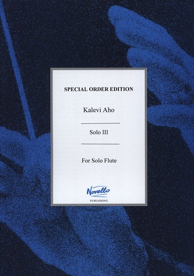 K. Aho: Solo III for flute