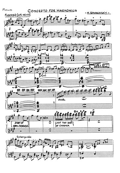 Concerto For Harmonica And Orchestra (Bu)
