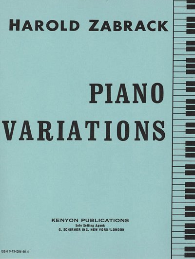 PIANO VARIATIONS, Klav