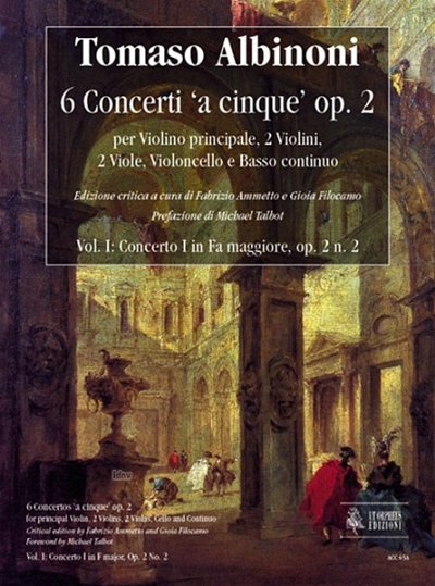 T. Albinoni: 6 Concerti 'a cinque' op. 2/2 , VlStrBc (Part.)