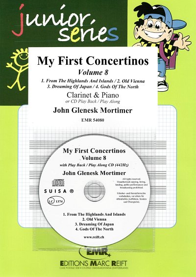 J.G. Mortimer: My First Concertinos Volume 8, KlarKlv (+CD)