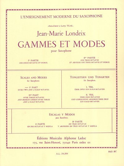 J.-M. Londeix: Gammes et Modes 1, Sax