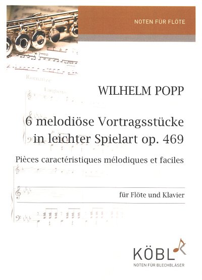 W. Popp: 6 Melodioese Vortraegsstuecke In Leichter Spielart 