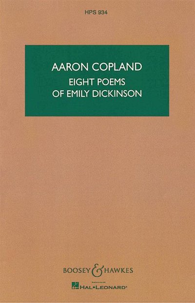 A. Copland: Eight Poems of Emily Dickinson (Stp)