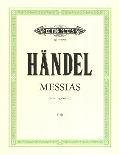 AQ: G.F. Händel: Der Messias, 4GesGchOrchO (Vla) (B-Ware)