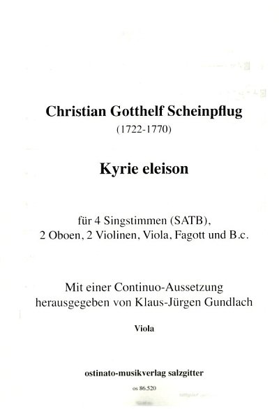 C.G. Scheinpflug: Kyrie eleison, Ges2Ob2VlnVl (Vla)