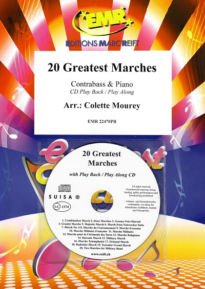 C. Mourey: 20 Greatest Marches, KbKlav (+CD)
