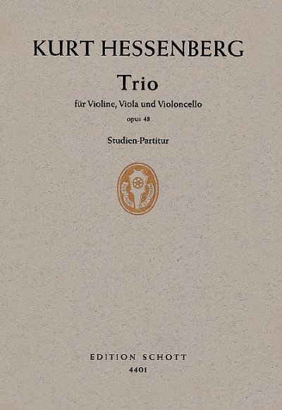 K. Hessenberg: Trio op. 48 , VlVlaVc (Stp)
