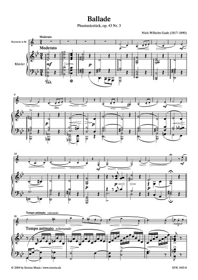 DL: N. Gade: Phantasiestueck (Ballade) op. 43, Nr. 3