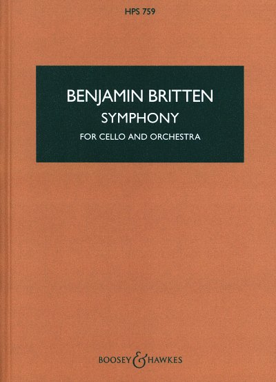 B. Britten: Symphony For Cello And Orchestra O, VcOrch (Stp)
