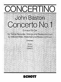 J. Baston: Concerto No. 1 G-Dur  (Part.)
