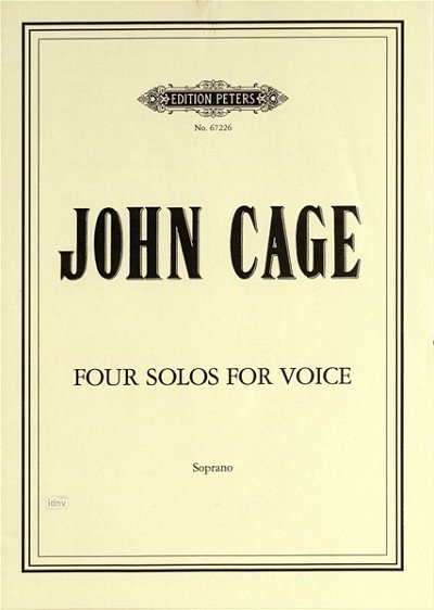 J. Cage: 4 Solos For Voice