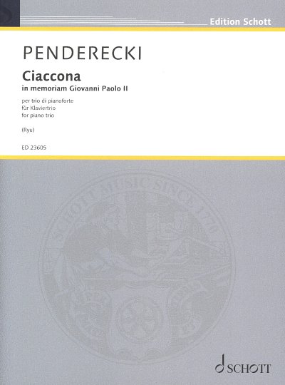 AQ: K. Penderecki: Ciaccona - In memoriam Gi, VlVcK (B-Ware)