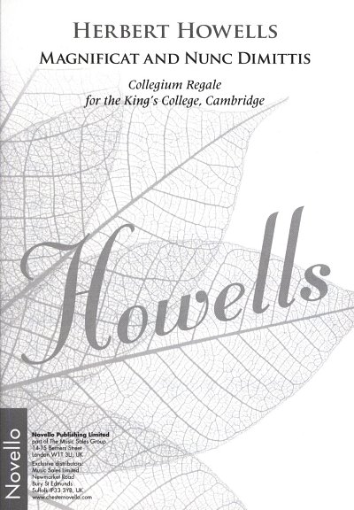 H. Howells: Magnificat And Nunc Dimittis (Col, GchOrg (Chpa)